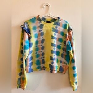 Generation Love
Abella Tie-Dye Ruffle Sweatshirt
Xs